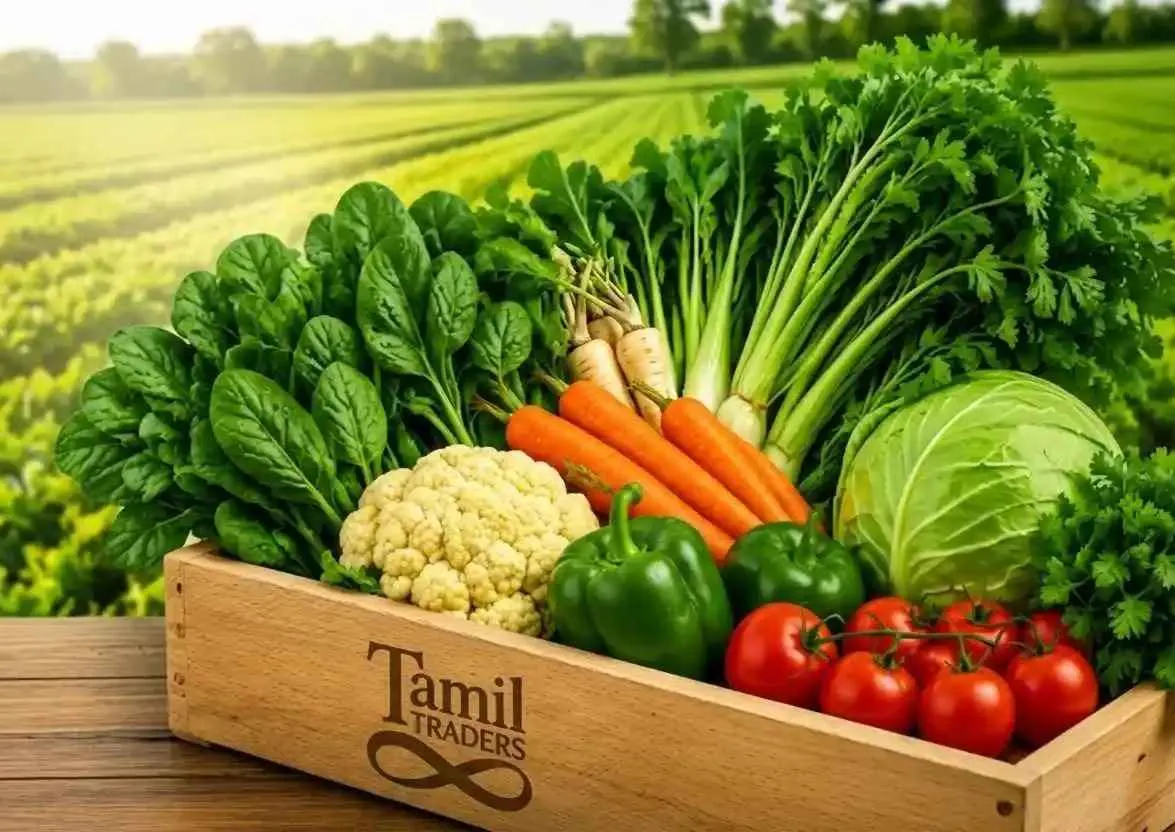 Fresh Green Leaves and Vegetables - Tamil Traders